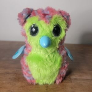 Hatchimals Penguala Interactive Spin Master Pink Teal Lime Green Toy 5in EUC